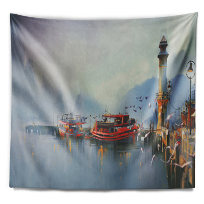 Landscape Polyester Tapestry