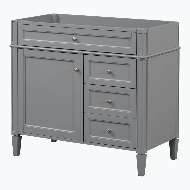 Meuble-lavabo 36 po sans lavabo supérieur, Gris