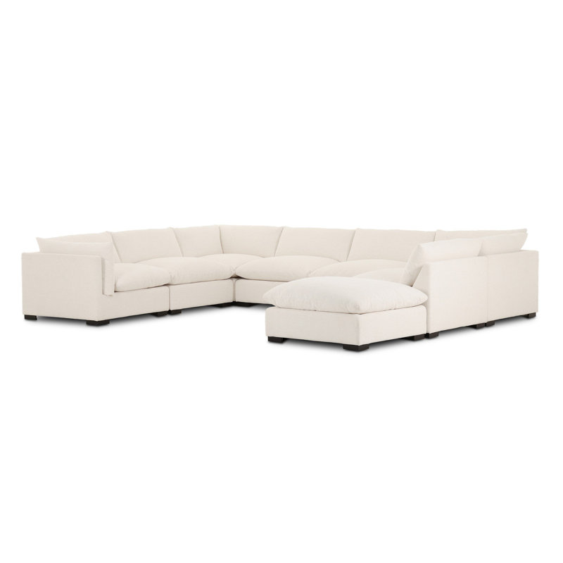 Canapé d'angle Addysen 7 pièces avec pouf, 31.5" H x 160" W x 120" D