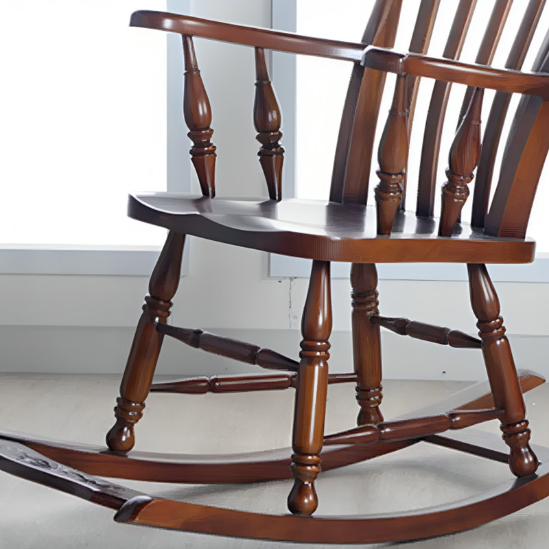 Balcony Casual Solid Wood Rocking Chair Solid Wood Rocking Chair