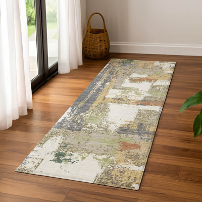 Premium Machine Washable Mayfield AMF2212 abstract Rug
