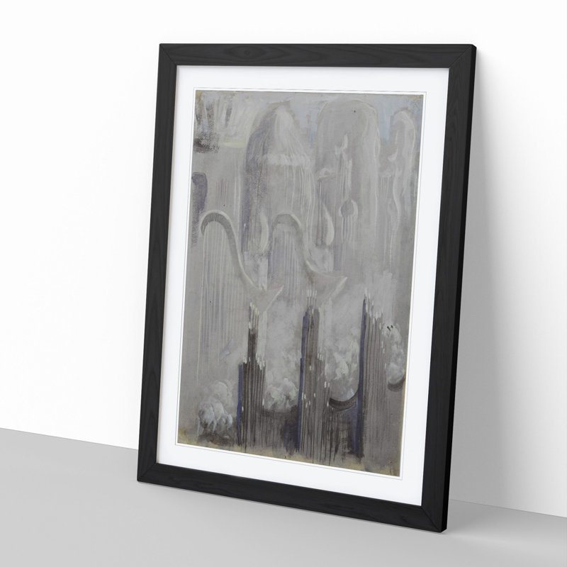 Creation of the World Vol.10 by Mikalojus Konstantinas - Picture Frame Painting, Black Framed, 36cm H x 27cm W x 2cm D