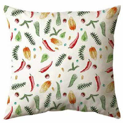 Boxwood Abstract Square Cushion