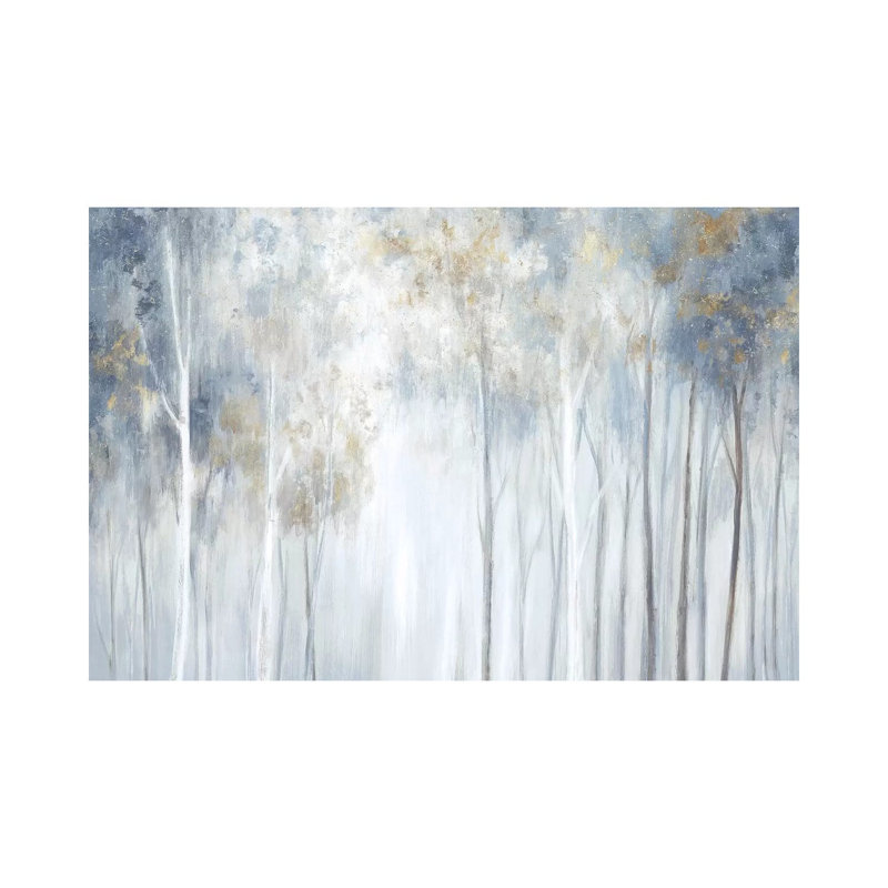 «Forest Magic» par Eva Watts - reproduction d'art, H 26 po x l 40 po x 1,5 po, Toile tendue, Pas de tapis