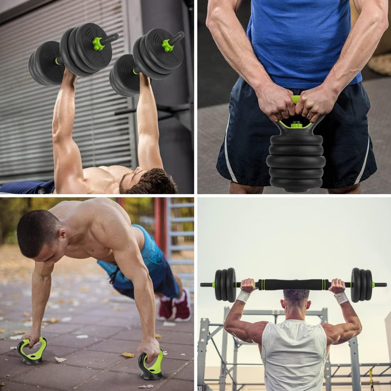 Qeetex 1 66 Green Standard Dumbbell
