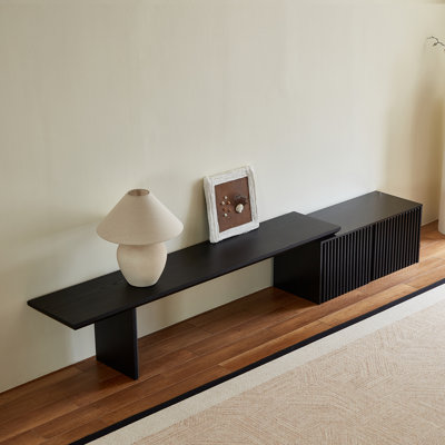 Modern Tv Stand (expandable) With Storage Cabinet Entertainment Center Living Room Tv Stand 