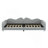 Full Size Upholstered Daybed, Sherpa Fabric Sofabed With Cloud-Shaped Backrest-603757191-603757184