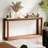 60" Rectangular Solid Wood Veneer Console Table-1790019166
