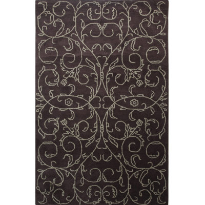 Brown Hand-Tufted Wool Wiled Tufted Rug by , Elegant and Stylish Area Rug for Adding Warmth and Contemporary Flair to Your Living Room, Bedroom, Office, or Home Décor