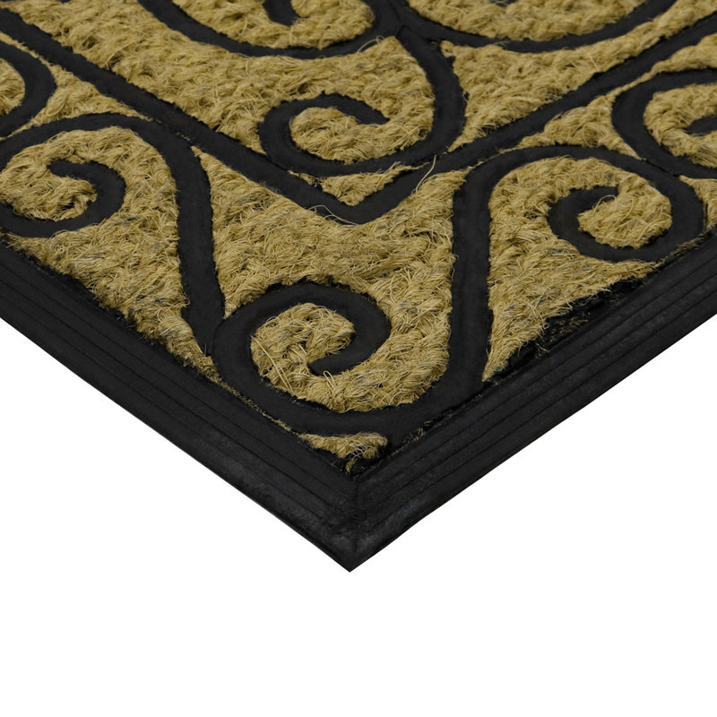 Non-Slip Geometric Outdoor Doormat