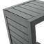 Table grise en aluminium - fonctionnelle pour la terrasse extérieure polyvalente en aluminium, résistante aux intempéries
