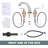 Aleasha Widespread Bathroom Sink Faucet, 3 Hole Faucet With Pop-Up Drain-89200505