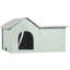 Maison de chat pliable chauffée avec grand coussin - coussin chauffant imperméable de 18 W, élévation de la température de 20 ° C, protection contre les coupures de courant, thermostat intelligent, isolation en aluminium et coton perlé, couverture incluse,