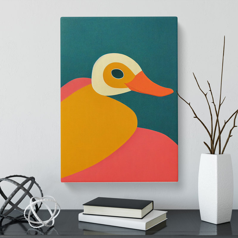 Rodric Duck Mid Century Vol.1 - Wrapped Canvas Print, 50cm H x 35cm W x 3cm D