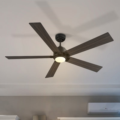 Aspen 60" Smart Ceiling Fan With Remote, Light Kit Included, Works With Google Assistant And Amazon Alexa,Siri Shortcut.