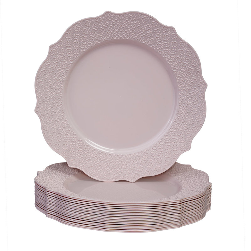 Assiette à salade jetable en plastique Harmony