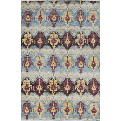 Tapis vert clair noué à la main de haute qualité
