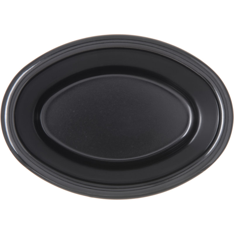 Melamine Smooth Oval Sauce Ramekin, 2 oz, Black