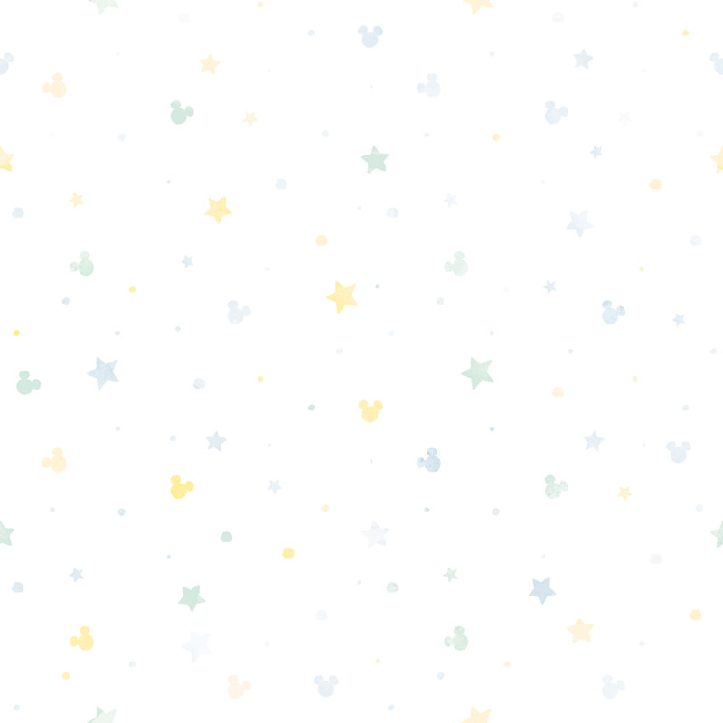 Rouleau de papier peint adhésif Mickey Mouse L 18,86 pi x l 18 po Confetti