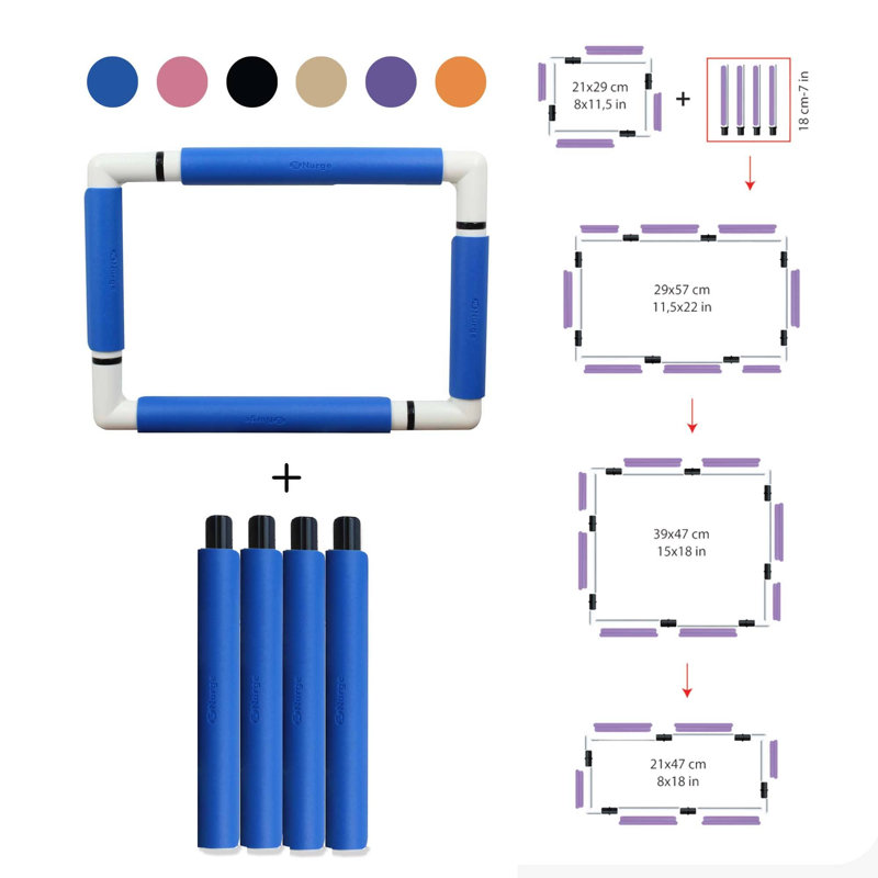 Nurge Embroidery Snap Frame 270-3 Blue