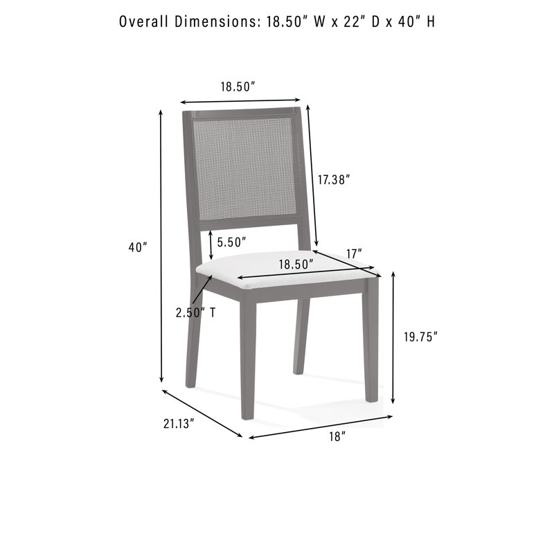 Ensemble de chaises de salle à manger Boutault Stirling 4 pièces