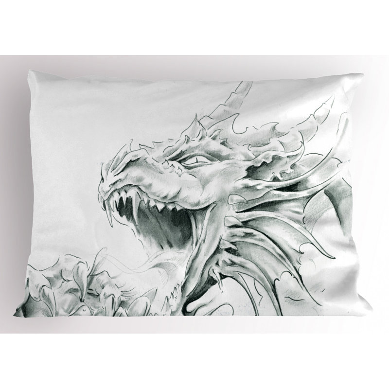 Dragon Polyester Sham Set, Twin