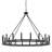 Beck 18-Light Wagon Wheel Chandelier