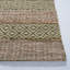 Tapis vert / naturel tissé à plat à motif géométrique Sottile-1681267908
