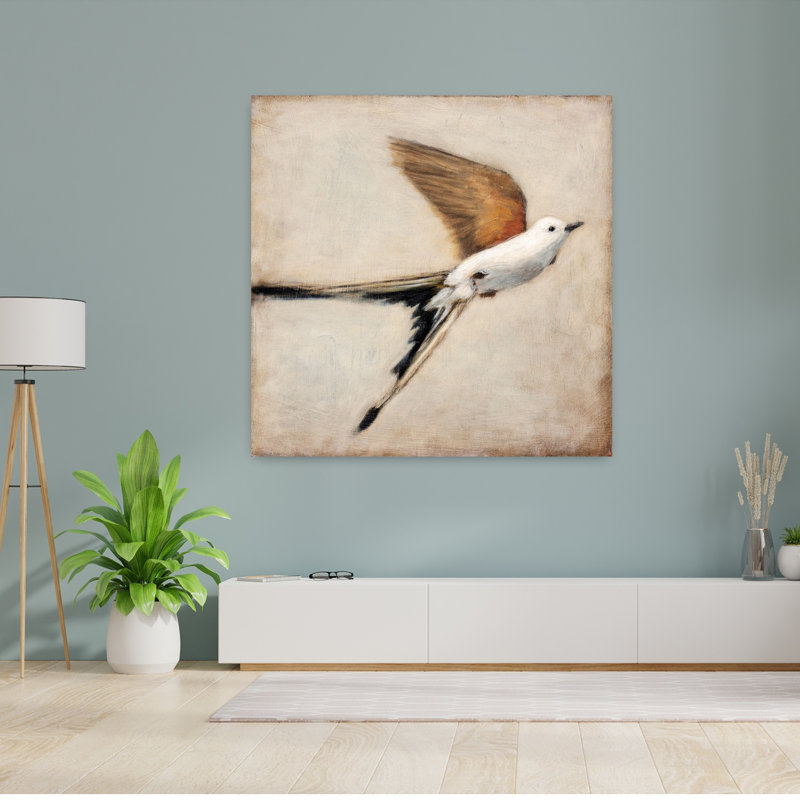 Art mural contemporain, Swallow Tail, H 48 po x l 48 po