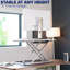 Adjustable Metal Base Standing Desk Converter