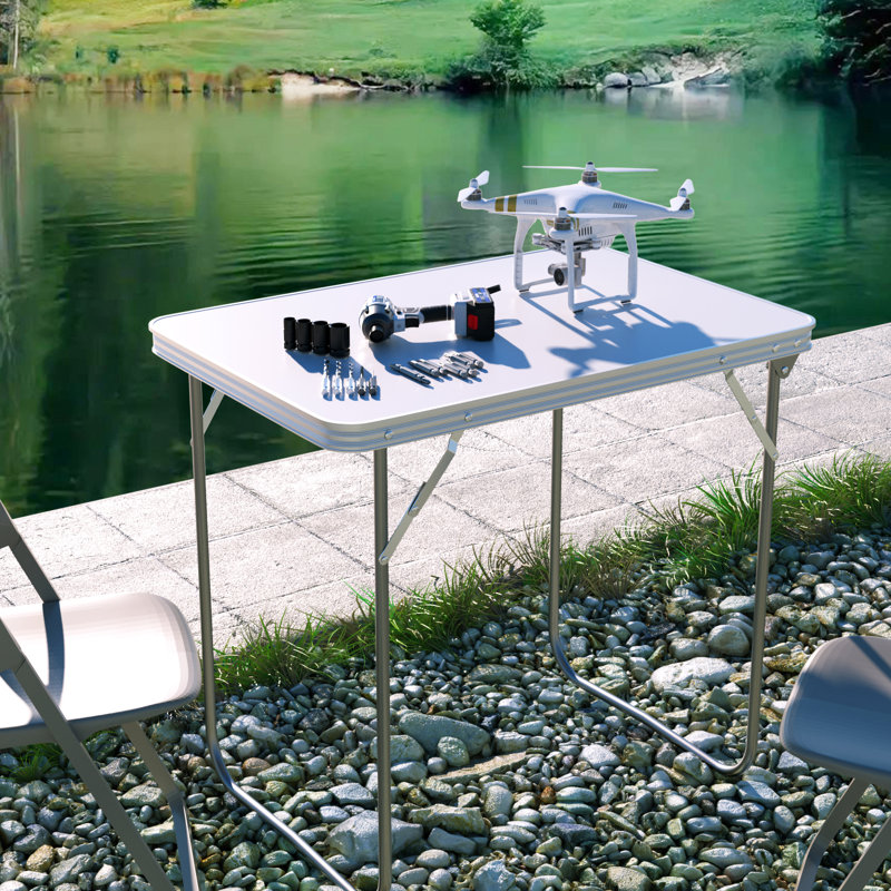 80cm Rectangular Adjustable Folding Table