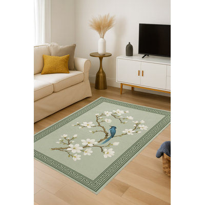 Tapis beige tissé traditionnel Mosso