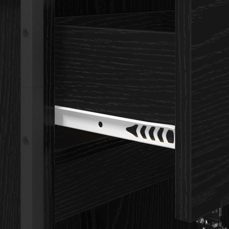 Vanity & Mirror Set, Black