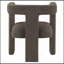 Chaise d'appoint rembourrée 1pc Contemporary Boucle-1087333208