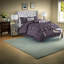 Elegant Plum Bedding Sets Polyester Comfort Queen Bedroom