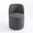 Upholstered Modern Dark Gray Polyester Blend Side Dining Chair (Set of 2)-42533496