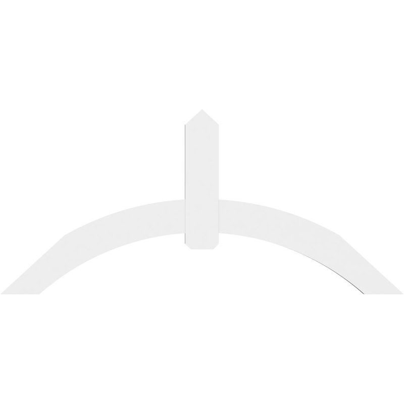 Support pour pignon en PVC Archdale, H 33 po x l 72 po (pas 11/12), P 2 po x F 6 po