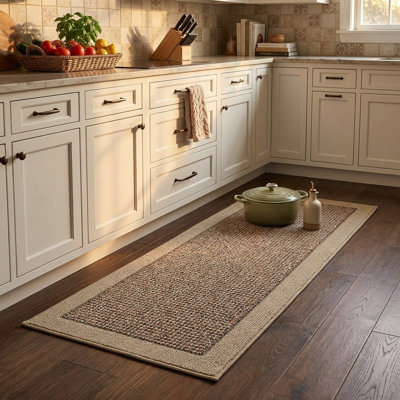 Non-Slip Absorbent Stain-Resistant Kitchen Runner Rug, Machine Washable