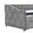 Space-saving Twin Daybed With Storage, Soft Upholstered Grey Modern Design