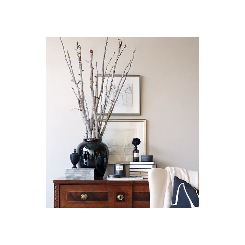 Handcrafted Ceramic Table Vase, Black