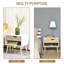 Glostrup 50cm W Particle Board Bedside Table