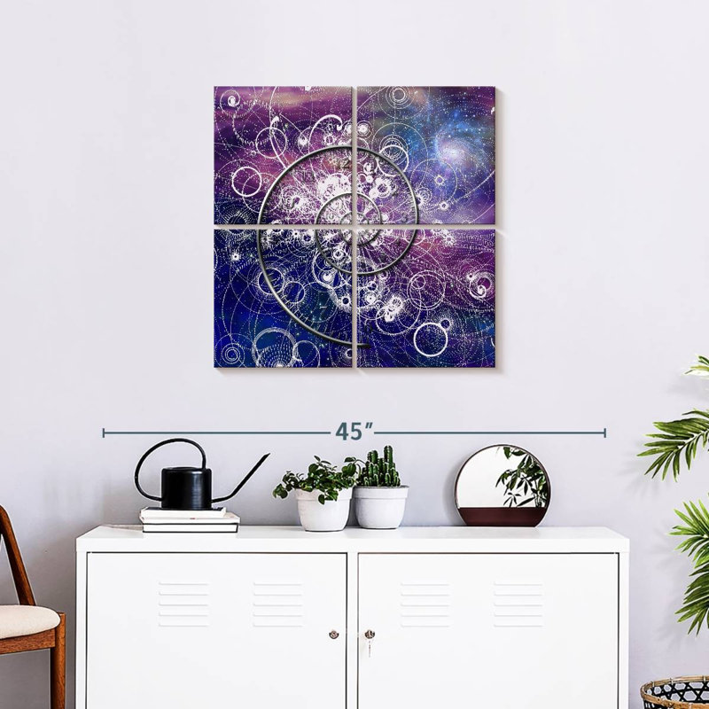 Keiri, spirale cosmique abstraite, H 26 po x l 26 po