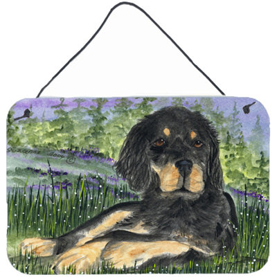 « gordon setter d’intérieur » par suzanne teintes, reproduction de plaque d’impression