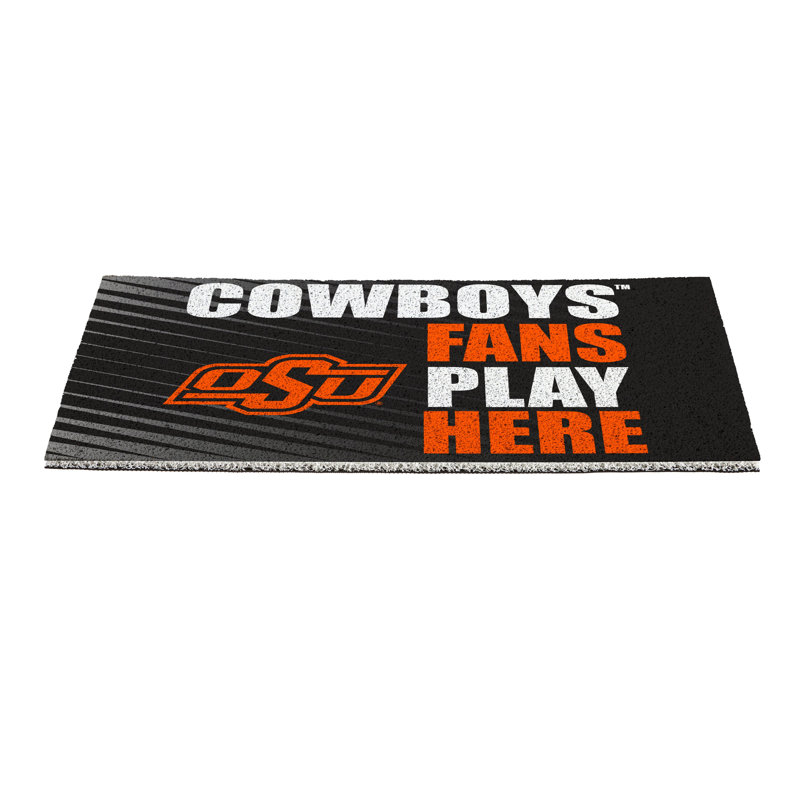 Oklahoma State University Fan PVC Mat, 28"x16"