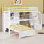 Lit mezzanine avec bureau intégré et escalier-60981175