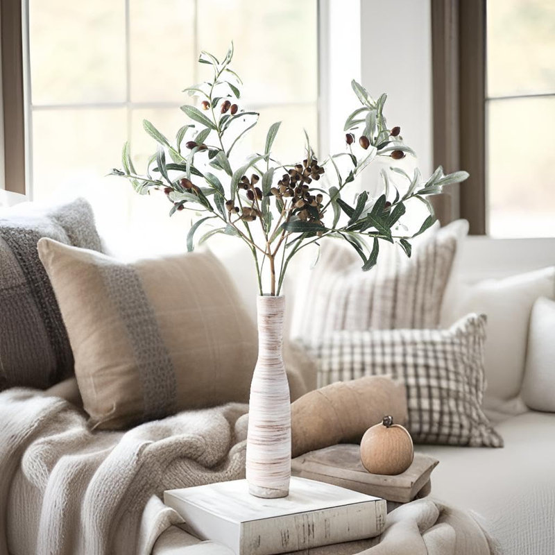 High White Ceramic Vase