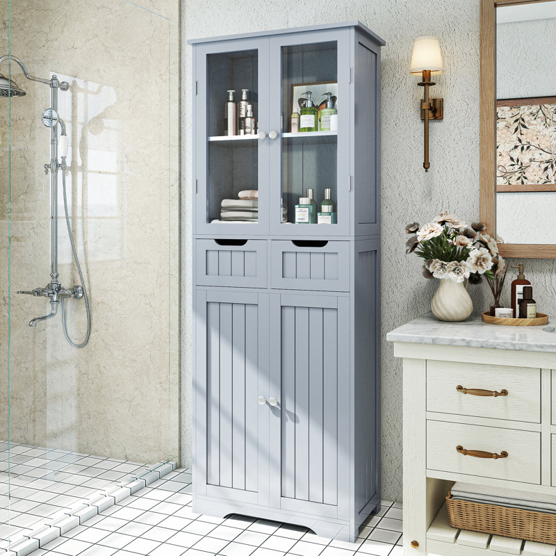 Armoire de salle de bain, Gris