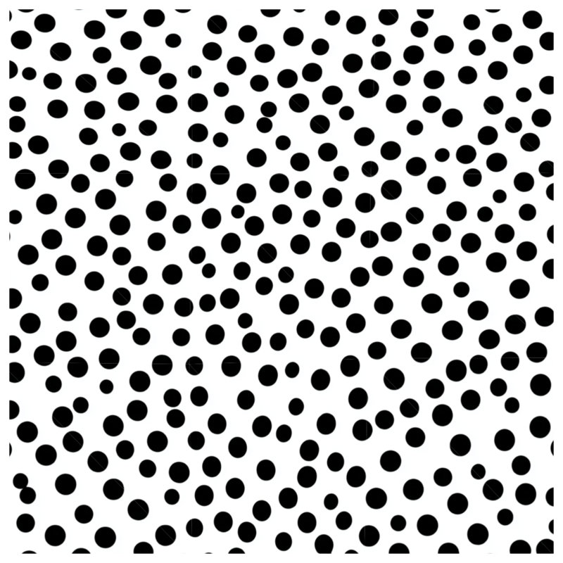 Coussin décoratif à pois, 26 po x 26 po