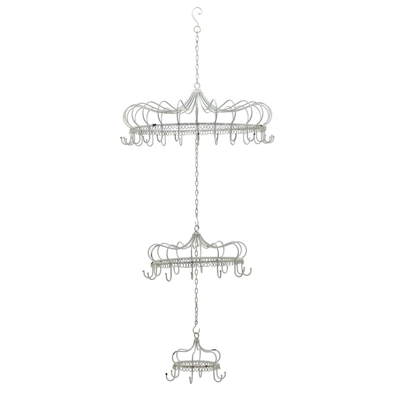 Décoration de lustre suspendue en métal avec crochets