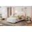 2-Pieces Bedroom Sets,LED Platform Bed With Storage Ottoman
